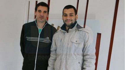 <p> Alejandro Centurión y Gonzalo Silveyra, integrante del Apostolado Madre Teresa. </p><p></p>