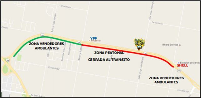 Zona de vendedores ambulantes.