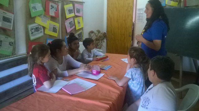 Una clase de las tantas que se dan en Charruarte.