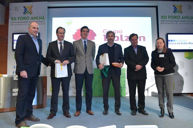 Bordet, Frigerio y Varisco entre los empresarios. 