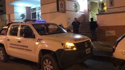 El lugar allanado.<div><br></div>