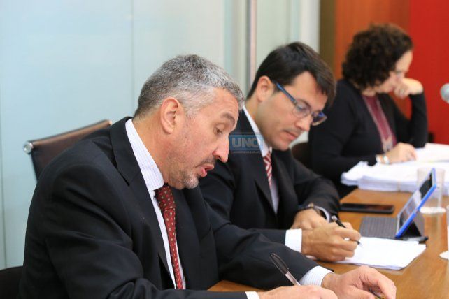 <p> José Iparraguirre y Leonardo Kunzi los querellantes </p><div><br></div>